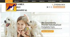 Desktop Screenshot of familypethospital.net